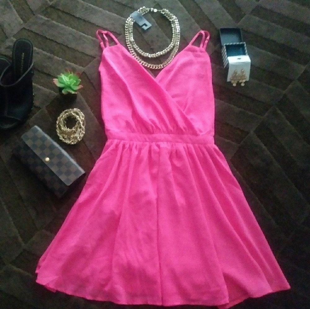 Hot Pink Dress - Picture 1 of 4